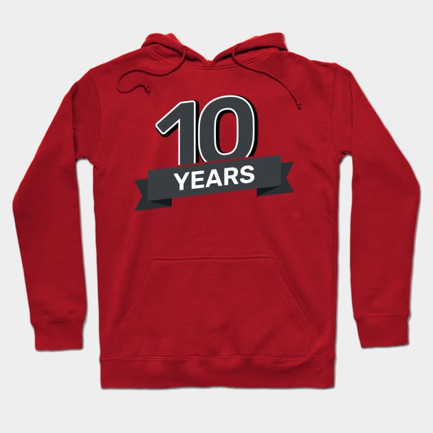 Letter Number 10 ten years Hoodie by khider